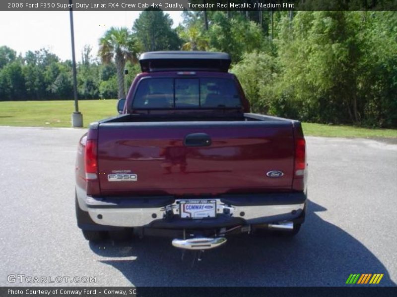 Toreador Red Metallic / Medium Flint 2006 Ford F350 Super Duty Lariat FX4 Crew Cab 4x4 Dually