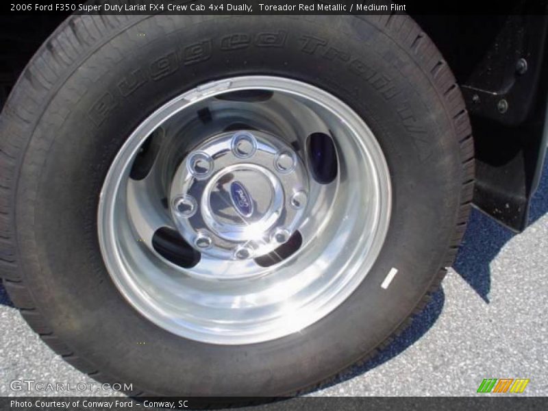 Toreador Red Metallic / Medium Flint 2006 Ford F350 Super Duty Lariat FX4 Crew Cab 4x4 Dually