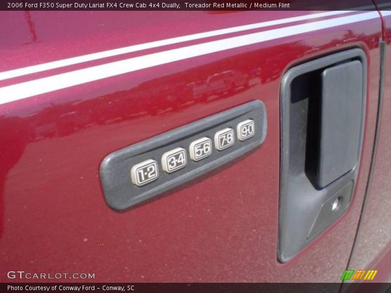 Toreador Red Metallic / Medium Flint 2006 Ford F350 Super Duty Lariat FX4 Crew Cab 4x4 Dually