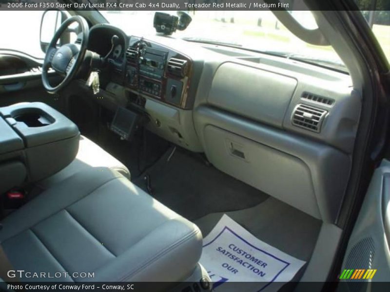 Toreador Red Metallic / Medium Flint 2006 Ford F350 Super Duty Lariat FX4 Crew Cab 4x4 Dually