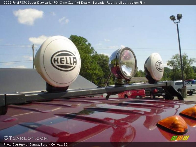 Toreador Red Metallic / Medium Flint 2006 Ford F350 Super Duty Lariat FX4 Crew Cab 4x4 Dually