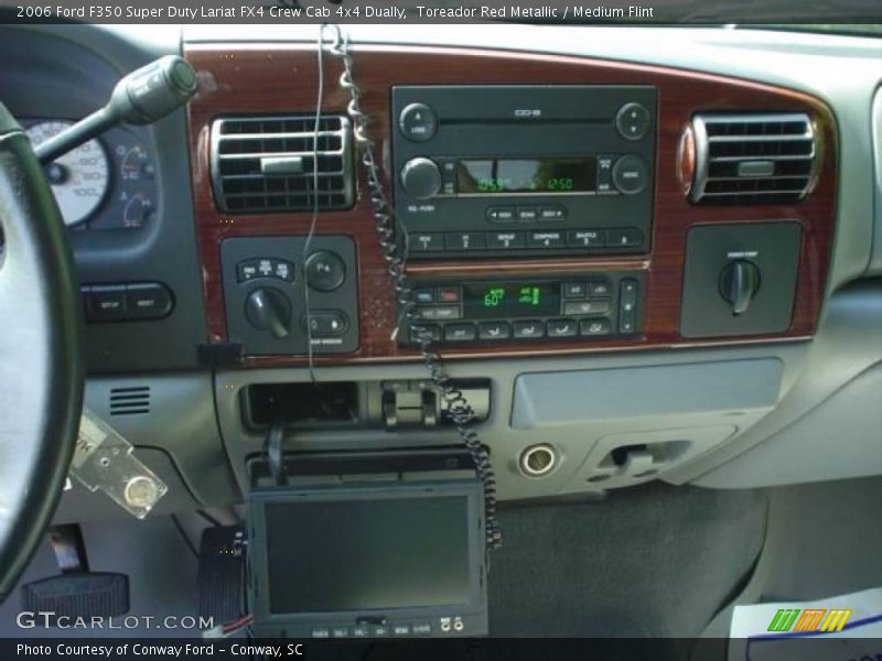 Toreador Red Metallic / Medium Flint 2006 Ford F350 Super Duty Lariat FX4 Crew Cab 4x4 Dually