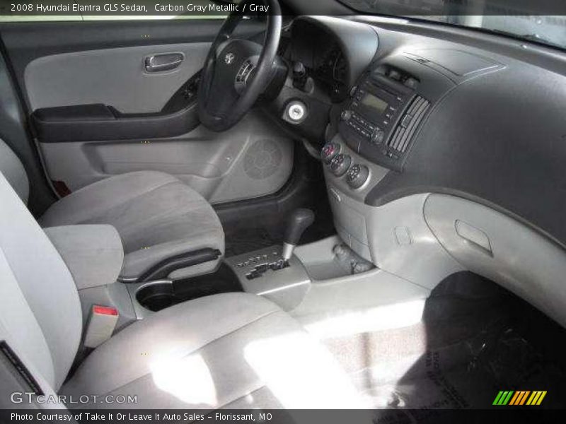 Carbon Gray Metallic / Gray 2008 Hyundai Elantra GLS Sedan