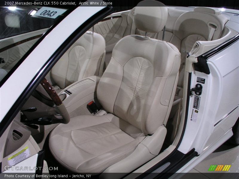 Arctic White / Stone 2007 Mercedes-Benz CLK 550 Cabriolet