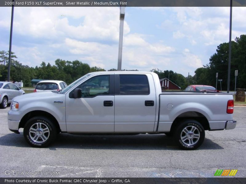 Silver Metallic / Medium/Dark Flint 2008 Ford F150 XLT SuperCrew