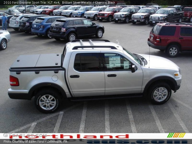 Brilliant Silver Metallic / Charcoal Black 2010 Ford Explorer Sport Trac XLT 4x4