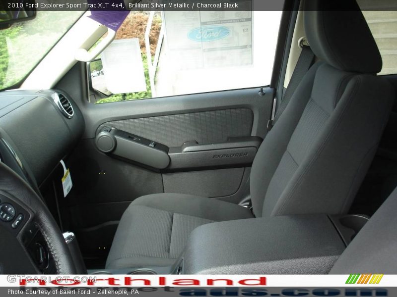 Brilliant Silver Metallic / Charcoal Black 2010 Ford Explorer Sport Trac XLT 4x4