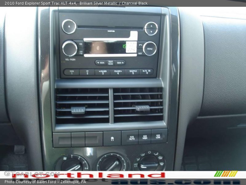 Brilliant Silver Metallic / Charcoal Black 2010 Ford Explorer Sport Trac XLT 4x4