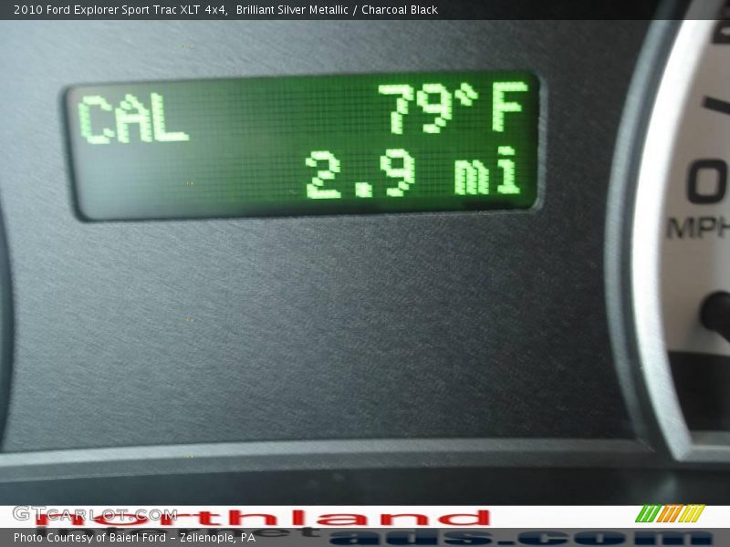 Brilliant Silver Metallic / Charcoal Black 2010 Ford Explorer Sport Trac XLT 4x4