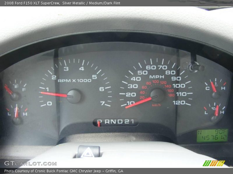 Silver Metallic / Medium/Dark Flint 2008 Ford F150 XLT SuperCrew