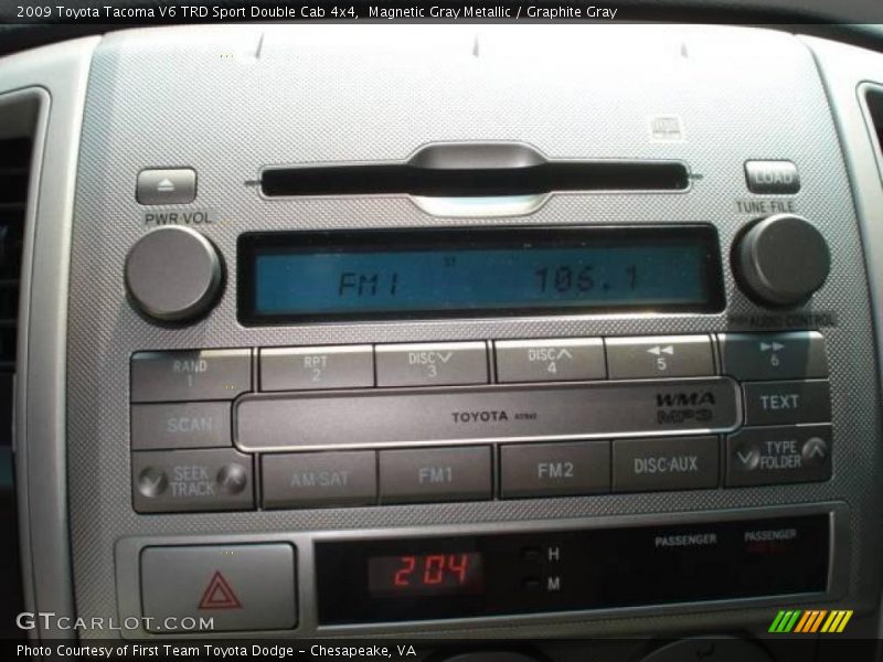 Magnetic Gray Metallic / Graphite Gray 2009 Toyota Tacoma V6 TRD Sport Double Cab 4x4