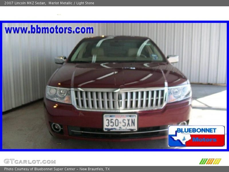 Merlot Metallic / Light Stone 2007 Lincoln MKZ Sedan