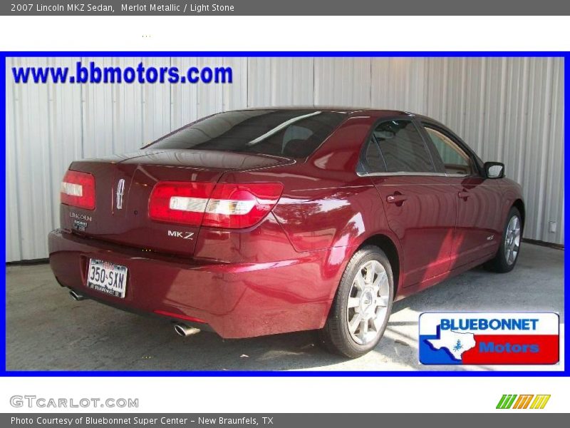 Merlot Metallic / Light Stone 2007 Lincoln MKZ Sedan