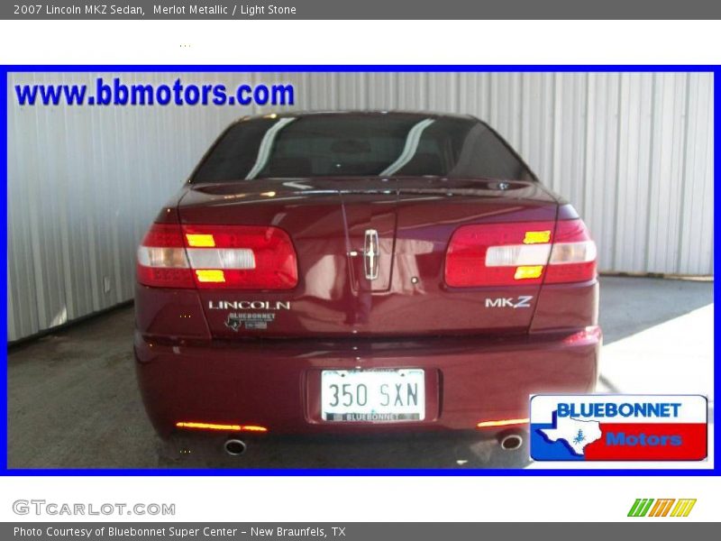 Merlot Metallic / Light Stone 2007 Lincoln MKZ Sedan