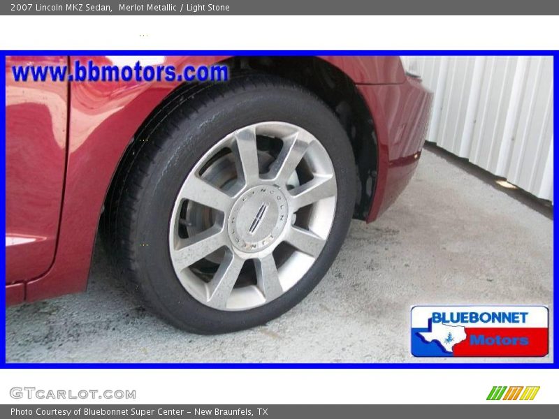 Merlot Metallic / Light Stone 2007 Lincoln MKZ Sedan