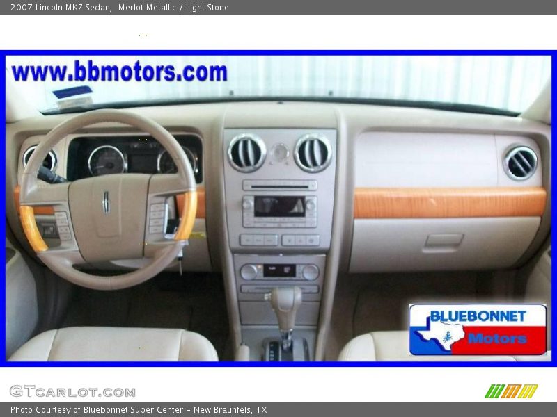 Merlot Metallic / Light Stone 2007 Lincoln MKZ Sedan