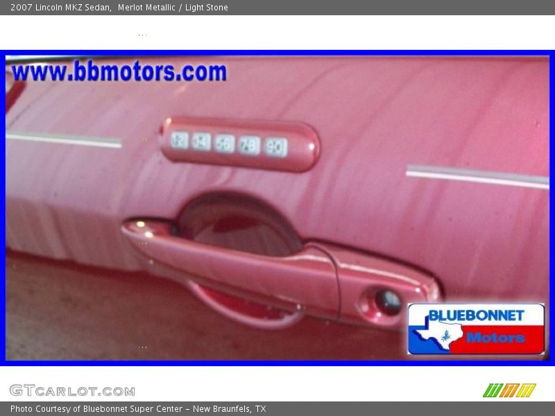 Merlot Metallic / Light Stone 2007 Lincoln MKZ Sedan