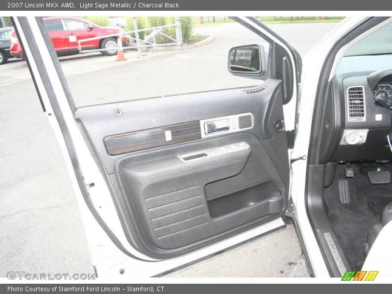 Light Sage Metallic / Charcoal Black 2007 Lincoln MKX AWD