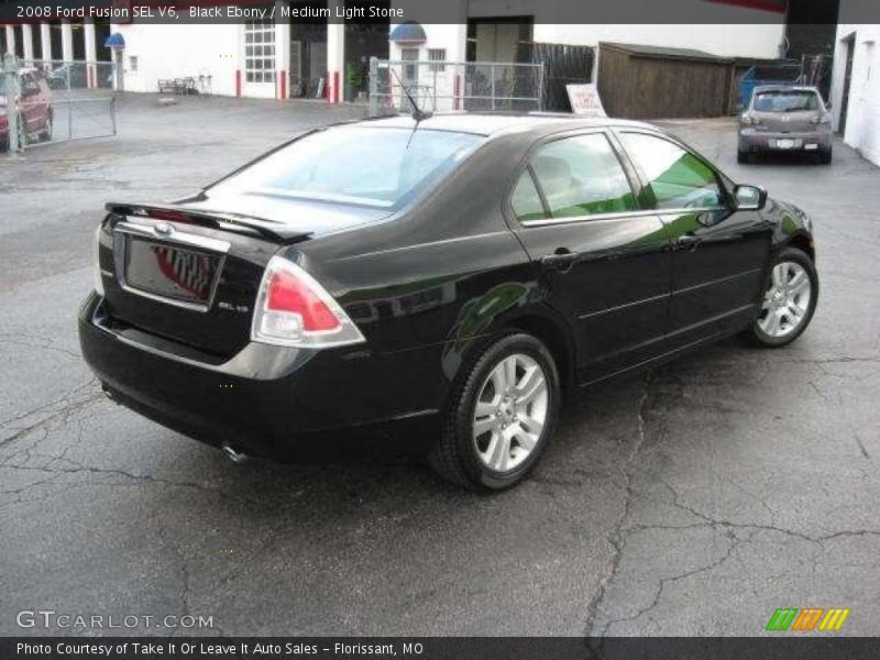 Black Ebony / Medium Light Stone 2008 Ford Fusion SEL V6