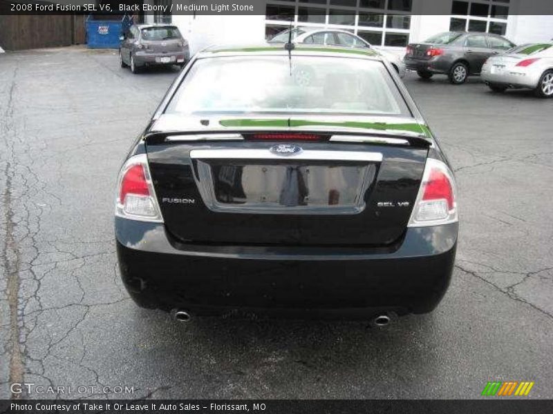 Black Ebony / Medium Light Stone 2008 Ford Fusion SEL V6