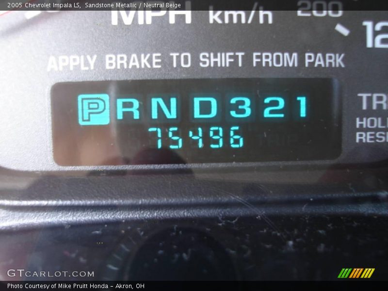 Sandstone Metallic / Neutral Beige 2005 Chevrolet Impala LS