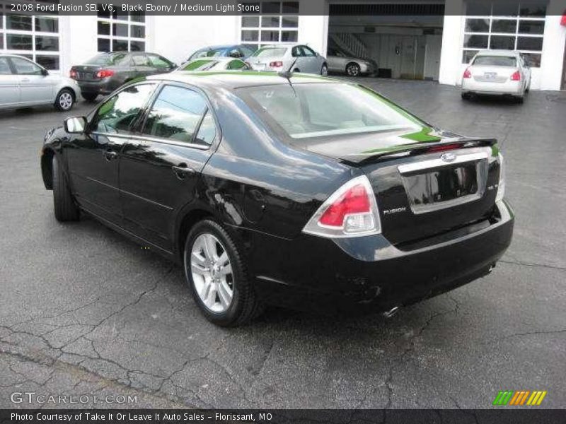 Black Ebony / Medium Light Stone 2008 Ford Fusion SEL V6