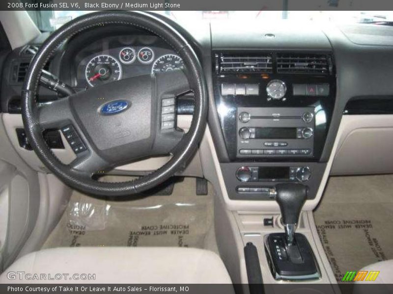 Black Ebony / Medium Light Stone 2008 Ford Fusion SEL V6