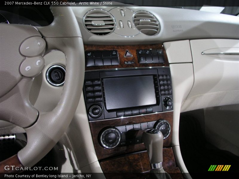 Arctic White / Stone 2007 Mercedes-Benz CLK 550 Cabriolet