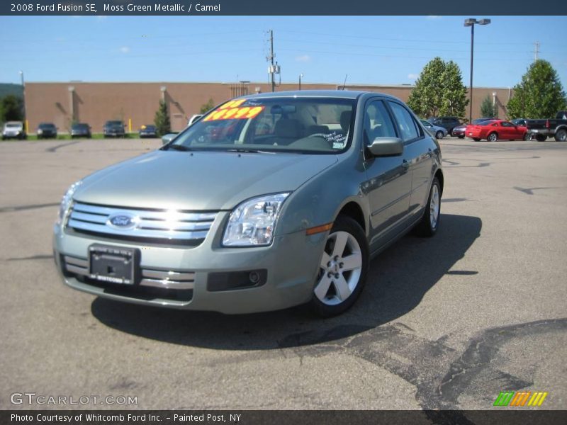 Moss Green Metallic / Camel 2008 Ford Fusion SE