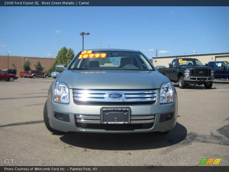 Moss Green Metallic / Camel 2008 Ford Fusion SE