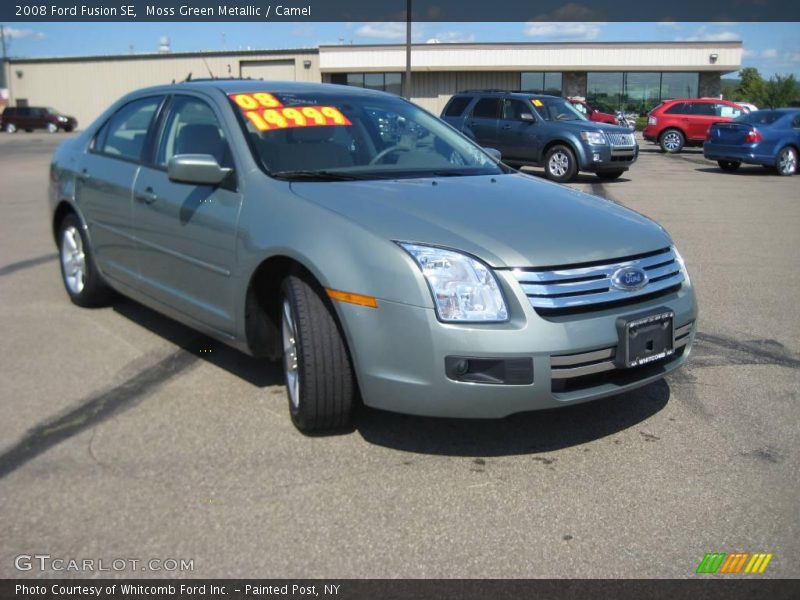 Moss Green Metallic / Camel 2008 Ford Fusion SE