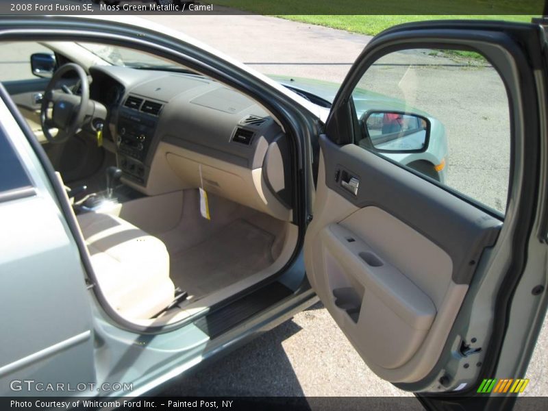 Moss Green Metallic / Camel 2008 Ford Fusion SE
