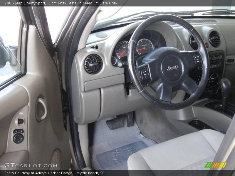Light Khaki Metallic / Medium Slate Gray 2006 Jeep Liberty Sport