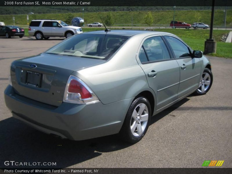Moss Green Metallic / Camel 2008 Ford Fusion SE