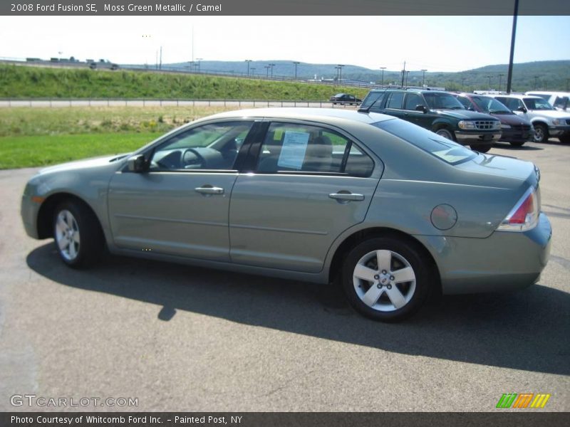 Moss Green Metallic / Camel 2008 Ford Fusion SE