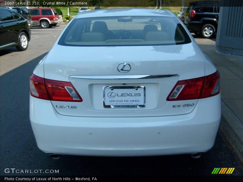Crystal White / Cashmere 2007 Lexus ES 350