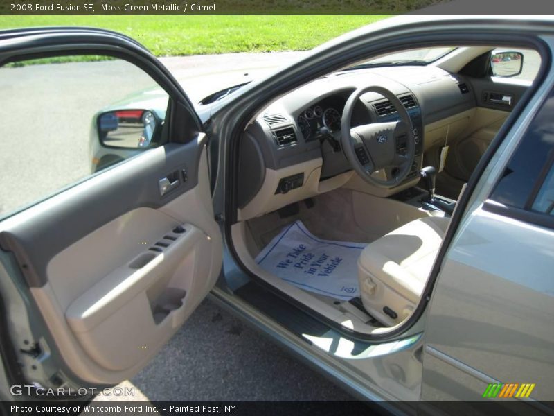 Moss Green Metallic / Camel 2008 Ford Fusion SE