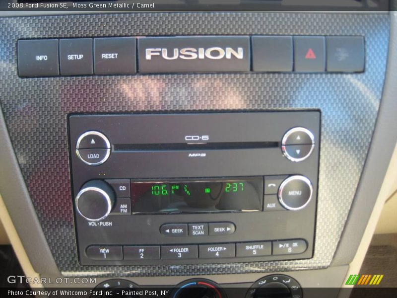 Moss Green Metallic / Camel 2008 Ford Fusion SE