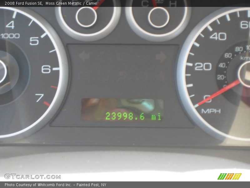 Moss Green Metallic / Camel 2008 Ford Fusion SE
