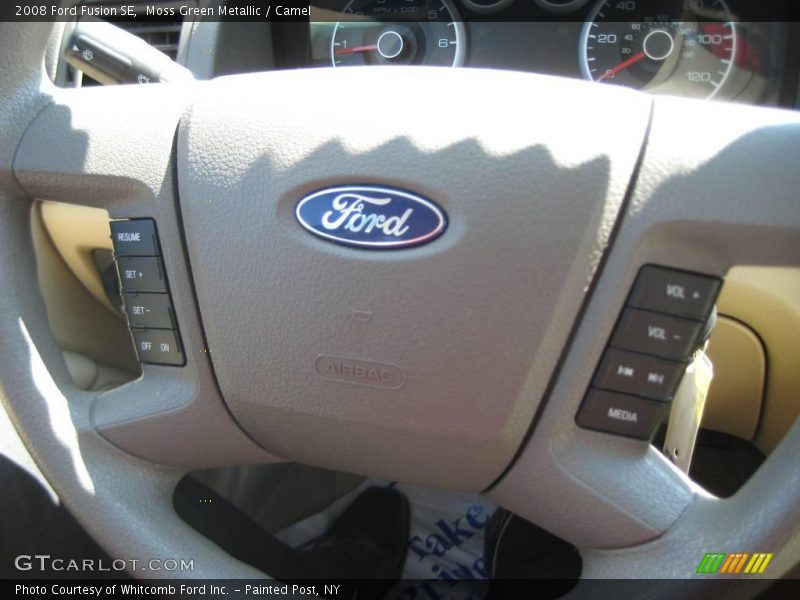 Moss Green Metallic / Camel 2008 Ford Fusion SE