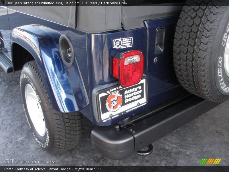 Midnight Blue Pearl / Dark Slate Gray 2006 Jeep Wrangler Unlimited 4x4