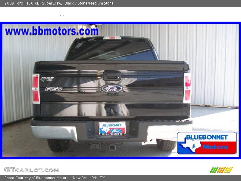 Black / Stone/Medium Stone 2009 Ford F150 XLT SuperCrew