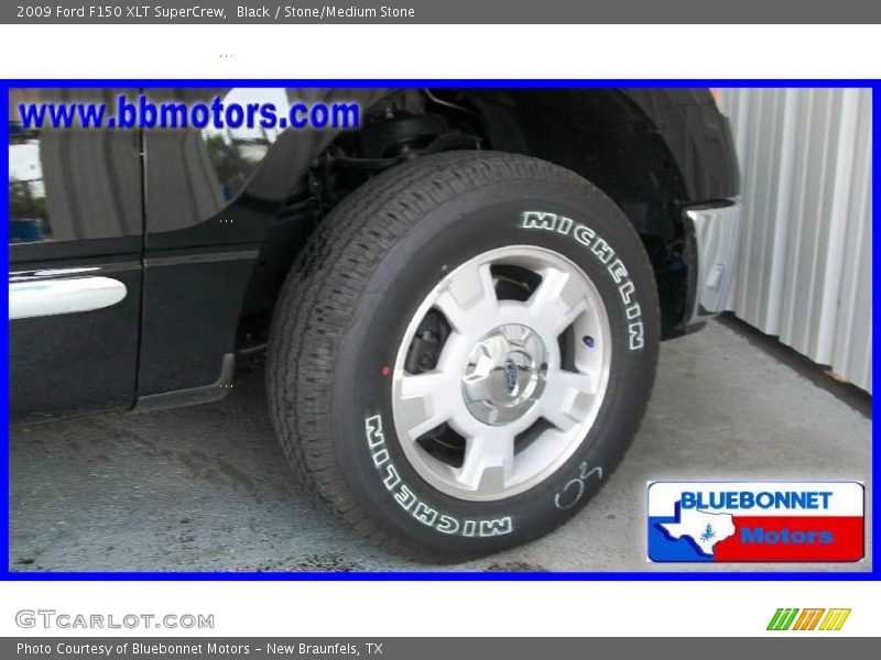 Black / Stone/Medium Stone 2009 Ford F150 XLT SuperCrew