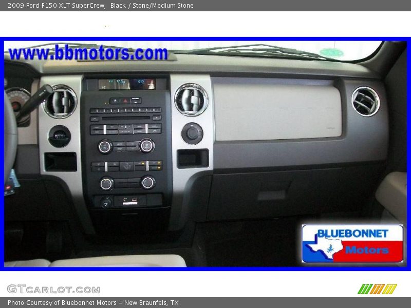 Black / Stone/Medium Stone 2009 Ford F150 XLT SuperCrew