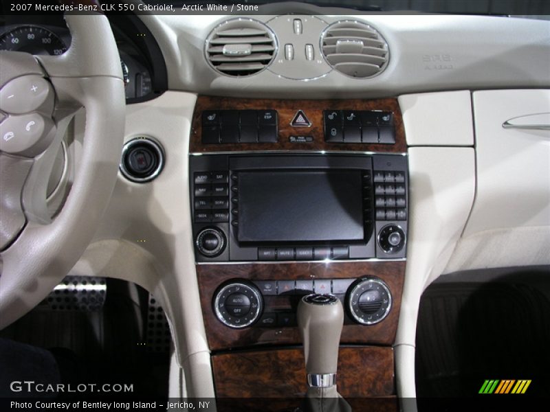 Arctic White / Stone 2007 Mercedes-Benz CLK 550 Cabriolet