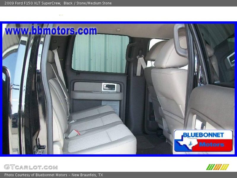 Black / Stone/Medium Stone 2009 Ford F150 XLT SuperCrew