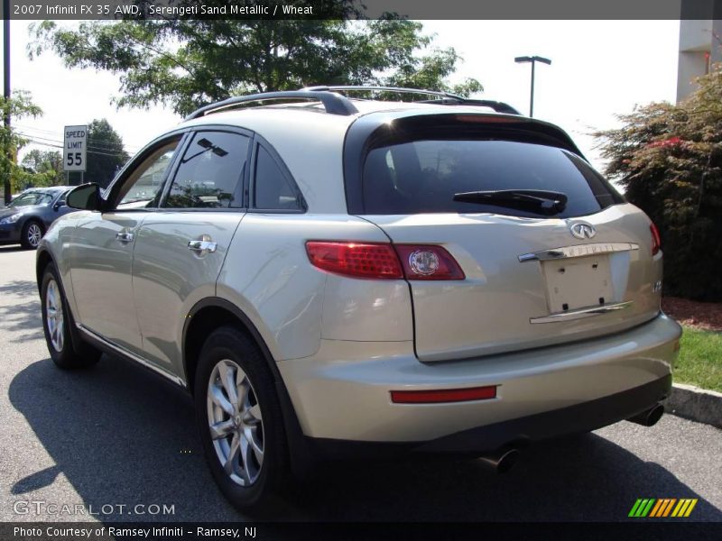 Serengeti Sand Metallic / Wheat 2007 Infiniti FX 35 AWD