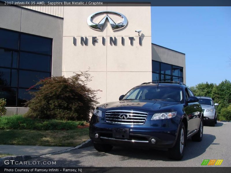 Sapphire Blue Metallic / Graphite 2007 Infiniti FX 35 AWD