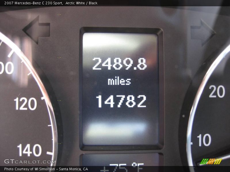 Arctic White / Black 2007 Mercedes-Benz C 230 Sport