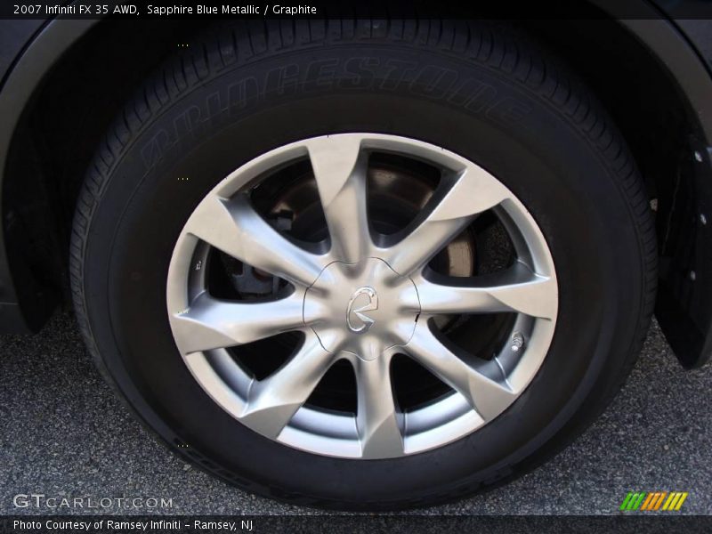 Sapphire Blue Metallic / Graphite 2007 Infiniti FX 35 AWD
